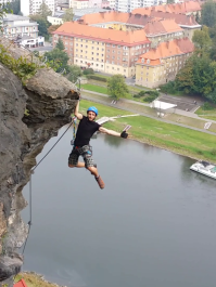 Klettertour in Děčín Böhmische Schweiz