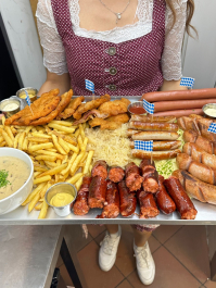 Bayerische Platte im Pub Prag