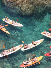 Kayak fahren & schnorcheln an der Costa Brava Barcelona
