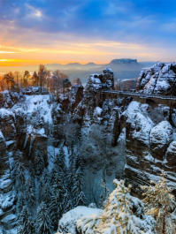 Winterwandertour in der Böhmischen Schweiz Böhmische Schweiz