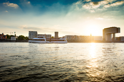 Bootsrundfahrt auf dem Rhein am Abend - 90 Minuten
