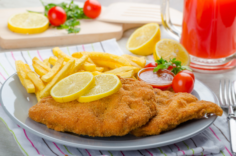 Wiener Schnitzel Mahlzeit