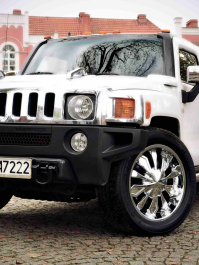 Hummer-Limo mit Stripperin Danzig