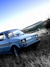 Polski Fiat fahren Krakau