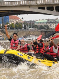 Wildwasser-Sightseeing Prag