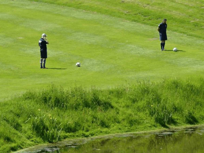 Fußballgolf für Junggesellenabschied